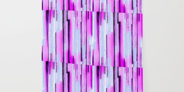1500x1500 Pink Blue Black Purple Stripes Wallpaper by costa | Society6