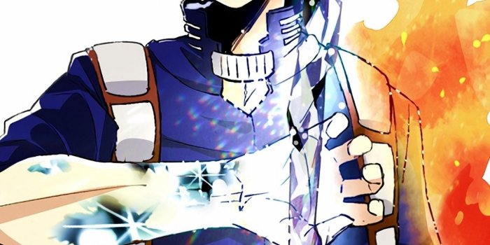 1280x2120 Download 1280x2120 wallpaper anime, shouto todoroki, ice and fire