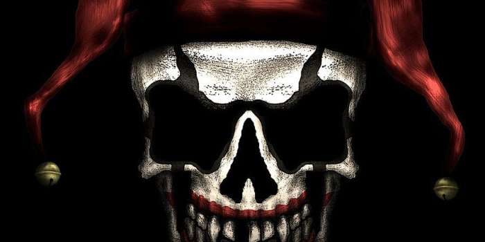 900x1041 Jester Skull by CORNBREAK.deviantart.com on @deviantART | Skull