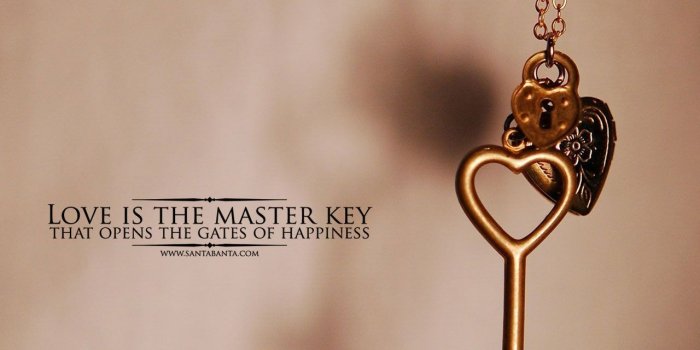 1280x1024 ♢- Love is the Master Key that opens the gates of Happiness