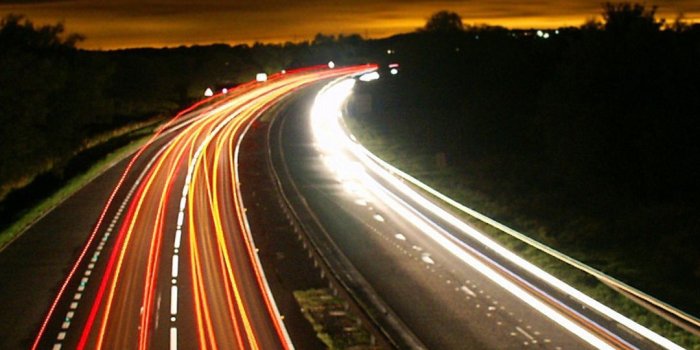 1080x1920 Night Highway iPhone Background