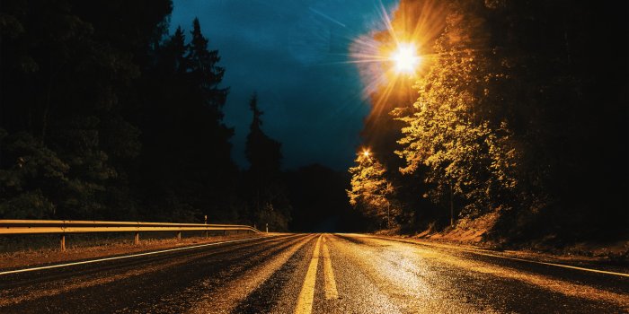 3840x2160 Highway at night [3840x2160] : wallpapers