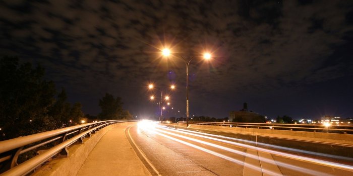 1920x1080 Headlight Trails on Highway at Night | ABSTRACT