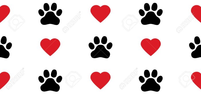 1300x1300 Free download Dog Paw Cat Paw Heart Love Puppy Foot Print Kitten