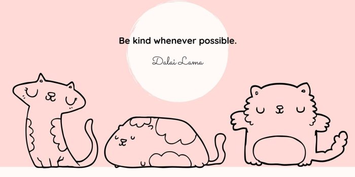 1600x900 Pink Kitten Cat Illustrations Cute Desktop Wallpaper - Templates
