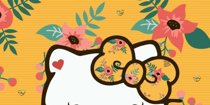 900x1600 Navy blue floral wallpaper iphone | Hello kitty wallpaper, Kitty