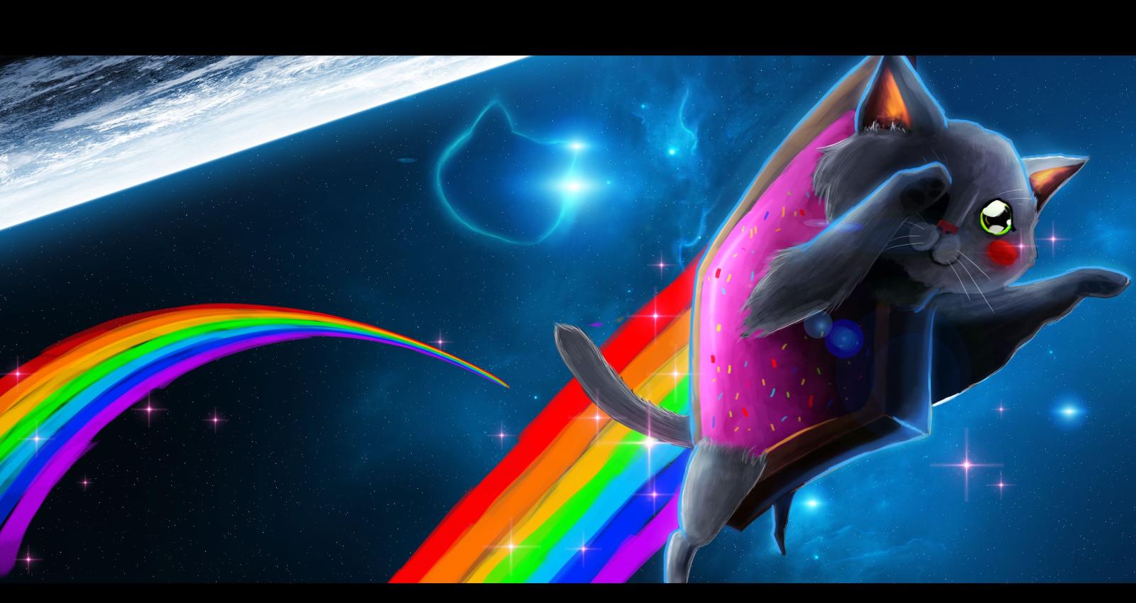 3840x2040 Nyan Cat Wallpaper - Nyan Cat (#1171230) - HD Wallpaper