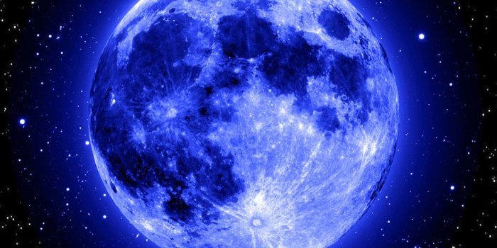 1024x1024 Blue Moon And Star iPad Wallpapers Free Download