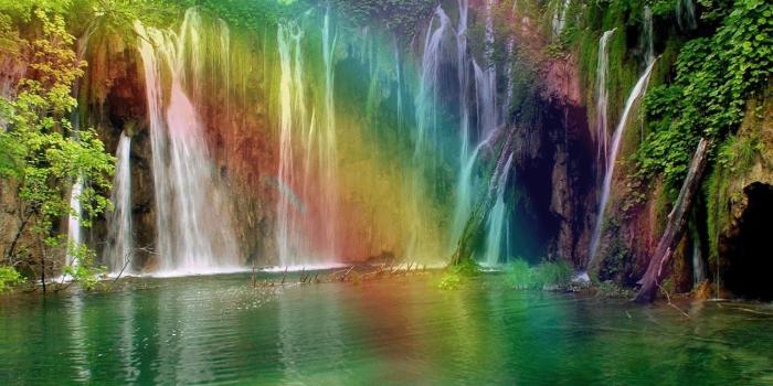 1280x1024 Waterfall And Rainbow Wallpaper Images For Desktop Wallpaper