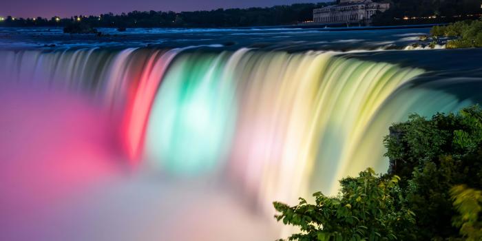 7680x4320 Rainbow Niagara Falls 8k Ultra HD Wallpaper | Background Image