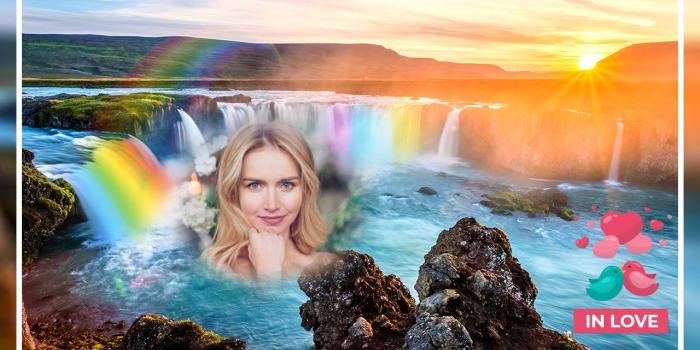 1280x800 Rainbow Waterfall app & Nature Collage Maker for Android - APK