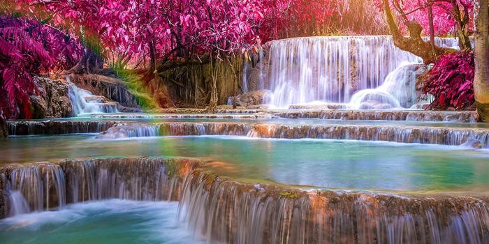 1500x1319 artgeist Wall Mural Waterfall Rainbow 118