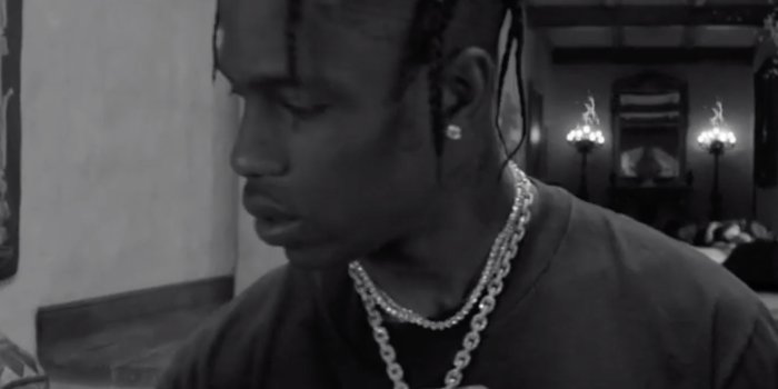 1600x1200 Watch: Travis Scott Walks Through A Mansion Of Sleeping People In