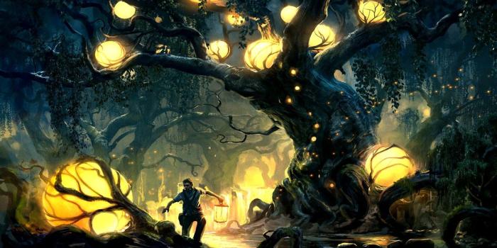 1280x800 forest, surreal, fantasy art :: Wallpapers