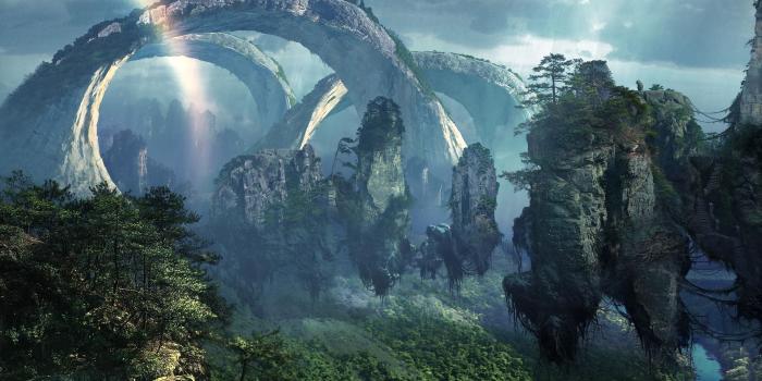 1920x1200 Fantasy nature art magic island surreal dream wallpaper