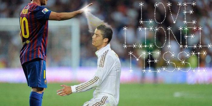 1024x768 Christiano Ronaldo with Lionel Messi Cool HD Wall Poster | 300 GSM