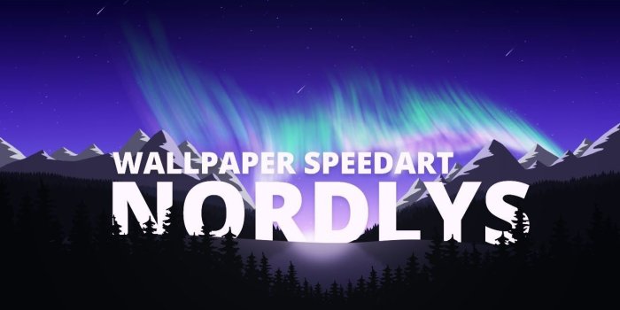 1280x720 Nordlys (Northern Lights) | Wallpaper Speedart | Photoshop