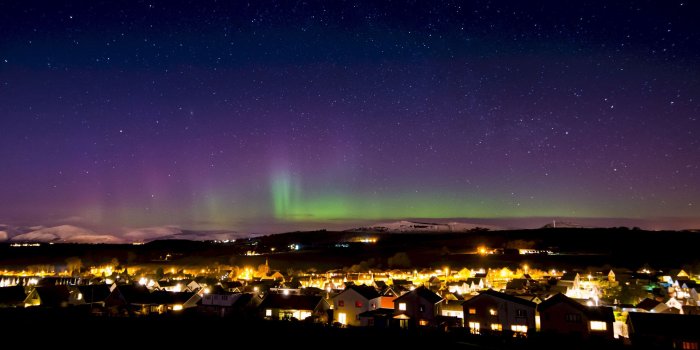 2560x1600 Download wallpaper 2560x1600 northern lights, aurora, starry sky