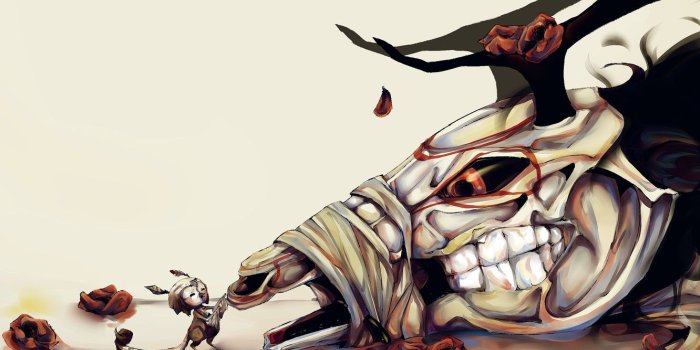 1332x850 Wallpaper death, skull, roses, deer, horns images for desktop