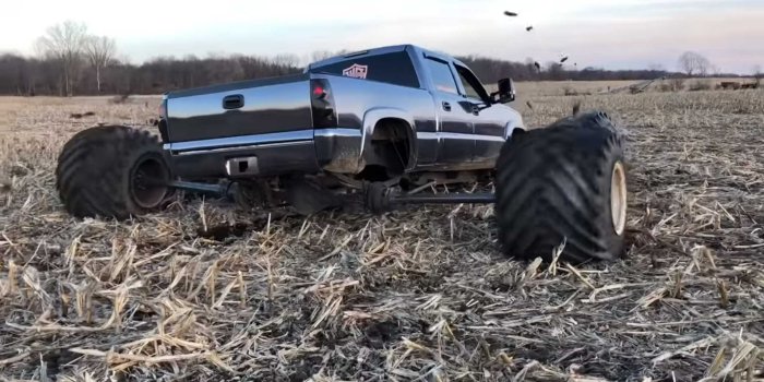1920x1080 Watch Chevy Silverado With Giant Wheel Spacers Get Ruined