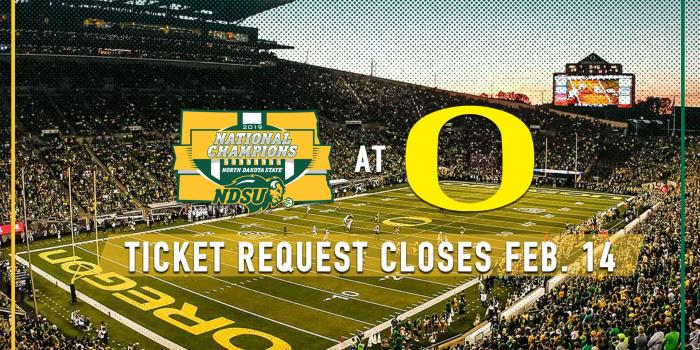 1920x1080 NDSU-Oregon Football Ticket Requests Accepted Until Feb. 14 - NDSU