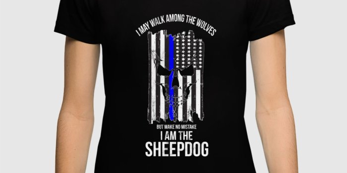 1500x1500 I Am The Sheepdog I Walk Among The Wolves Police Tshirt T-shirt by