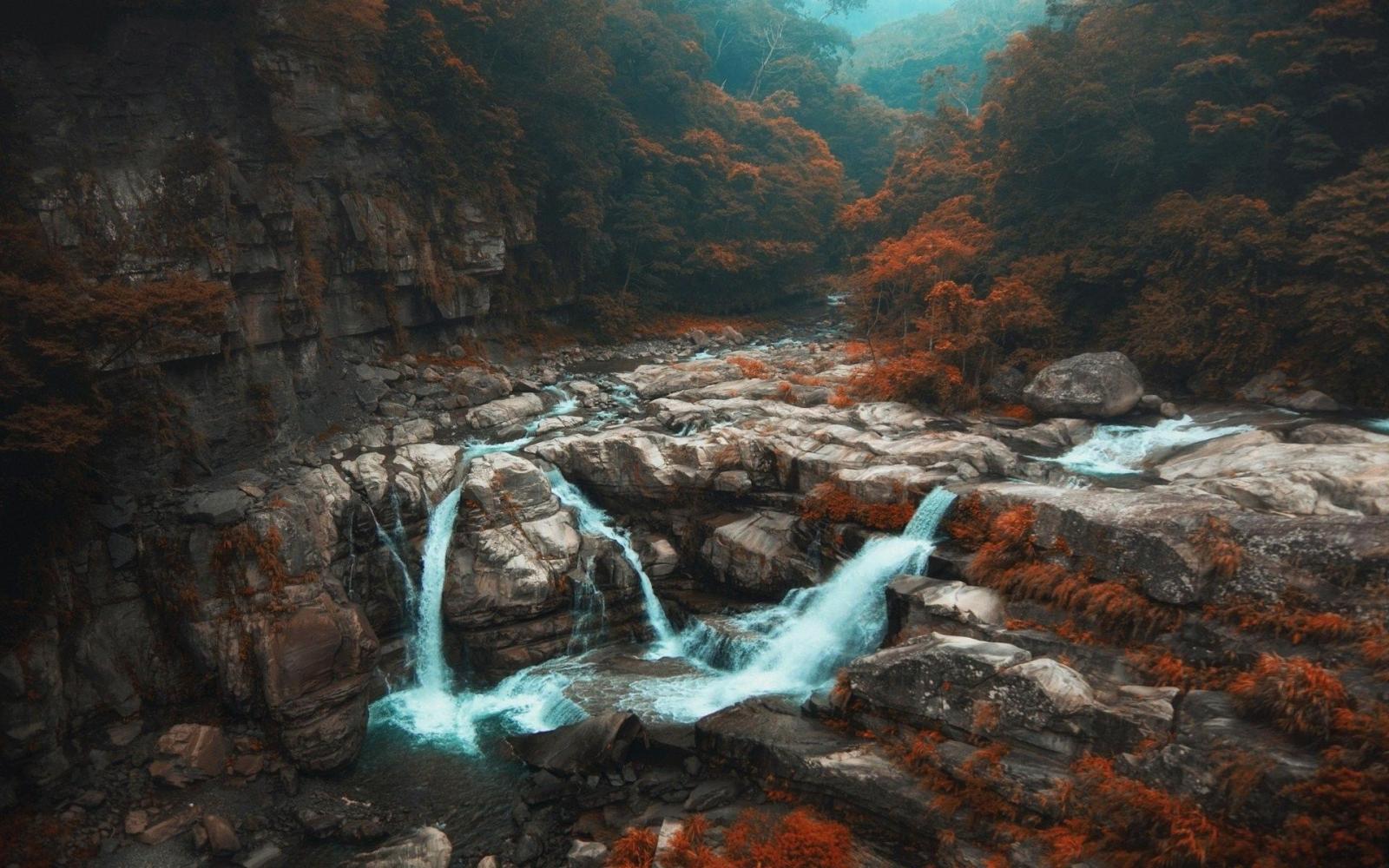1920x1200 Cool Images, Waterfall, River,forest, Taiwan, Abstract HD