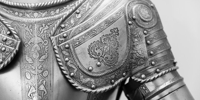 1332x850 Wallpaper metal, pattern, armor, knight images for desktop