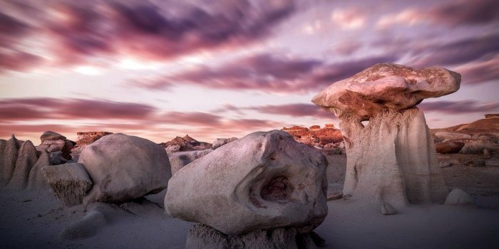 1332x850 Wallpaper stones, desert, usa, new mexico, bisti badlands images