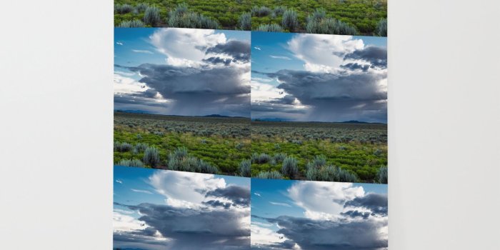 1500x1500 Desert Rain - Summer Thunderstorms Near Taos New Mexico Wallpaper
