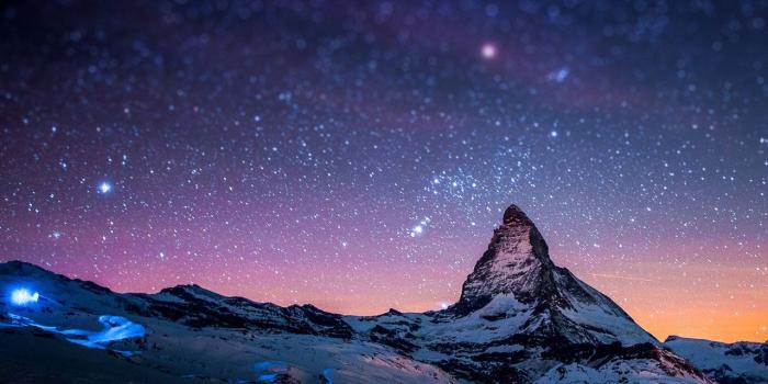 1280x1280 Stars And Snow Night In The Alps Galaxy Note 2 wallpapers | Tablet