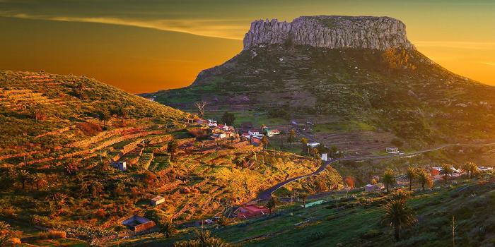 1920x1080 Picture Canary Islands Spain Vallehermoso Crag Nature Hill 1920x1080