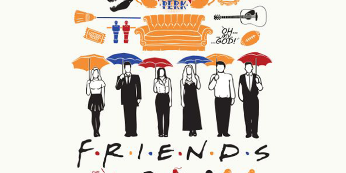 720x1280 Best Friend - Friends Tv Show Drawing (#803619) - HD Wallpaper
