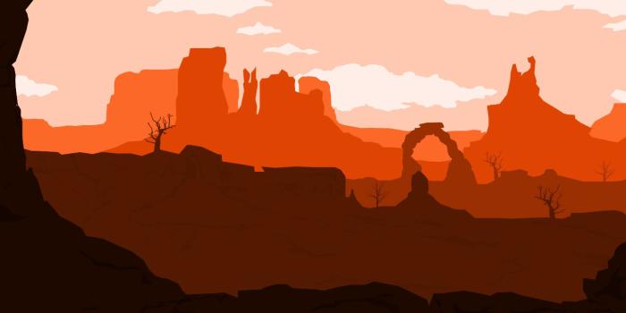 1440x1080 Desert Valley by Marinela Kovač on Dribbble