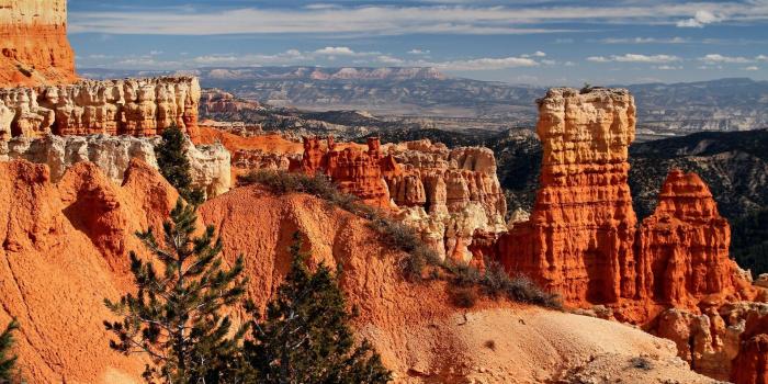 1920x1080 Clouds, Beautiful, Canyon, Landscapes, Scenic, Trees, Sky, Rocks