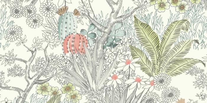 1000x1000 York Wallcoverings 60.75 sq. ft. Outdoors in Flowering Desert