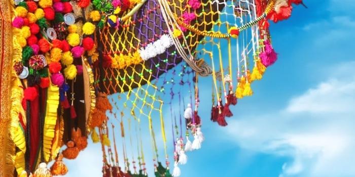 1125x2436 Camel, umbrella, colorful decoration, desert 1125x2436 iPhone 11