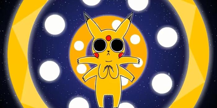 1366x768 Had to take this as my new wallpaper after the Pikachu on Acid