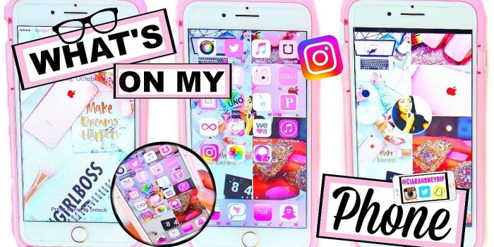 1280x720 What's On My iPhone 7 Plus Rose Gold?! + Cute Icon & Wallpaper