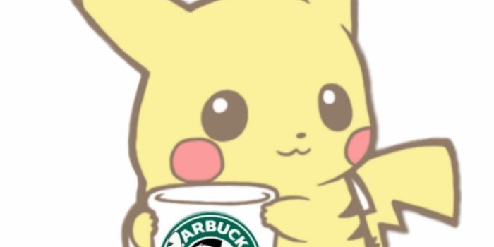 920x1074 kawaii #cute #pokemon #pikachu #poke'mon #starbucks - Pikachu With