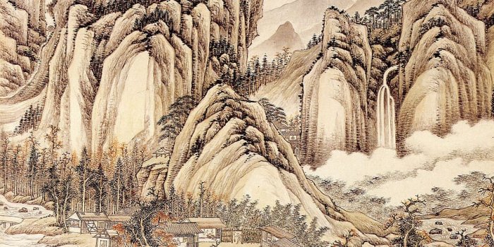 910x1140 HD wallpaper: ink, traditional chinese painting, landscape, art