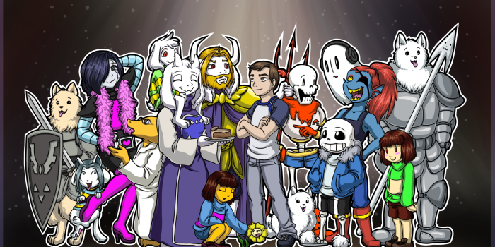 2240x1260 Undertale Self-Insert Wallpaper Commission by SiDniTheFox -- Fur