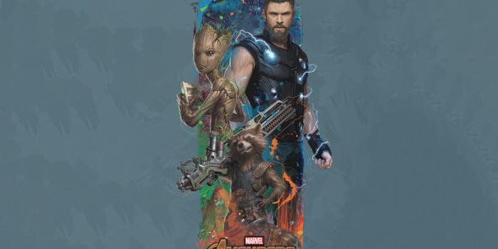 2880x1800 Thor, Rocket And Groot Wallpapers