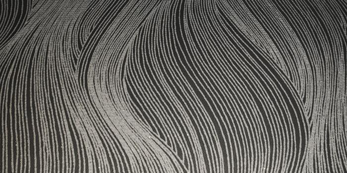 3024x3024 WM0115310701 textured wavy lines wallpaper Black Gray Silver waves