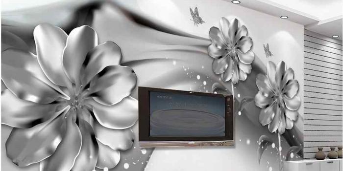 926x862 Grey wallpapers 3d wall murals wallpaper black and white flower