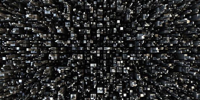 1920x1200 Gray cubes [2] wallpaper - 3D wallpapers - #45148