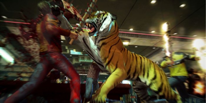 1244x700 DEAD RISING dark game zombie warrior battle tiger g wallpaper