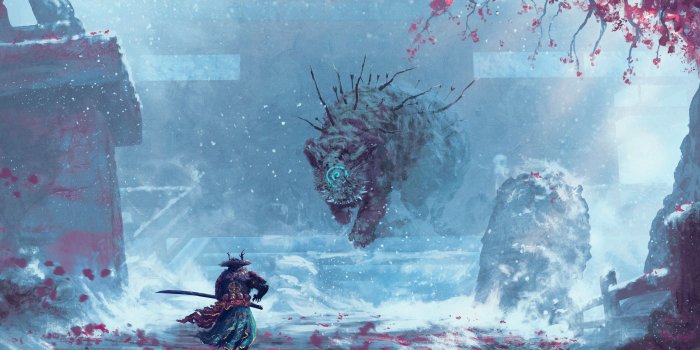 3013x1991 3001184 3013x1991 Blossom, Creature, Oriental, Samurai, Tiger
