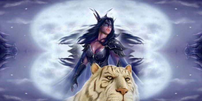 1024x768 Hmong Folklore - A Girl, A Warrior & A Tiger