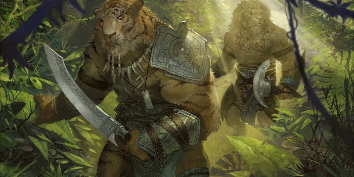 2560x1440 Ajani Goldmane, fantasy Art, magic the gathering, Tiger, warrior